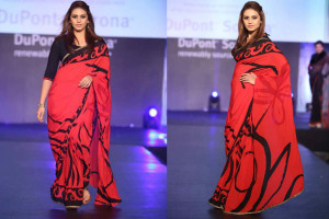 Huma Qureshi unveils 'green' sari line